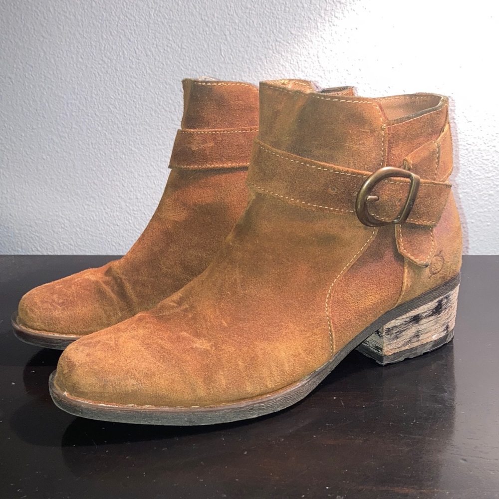 Suede Mocha Ankle Boots